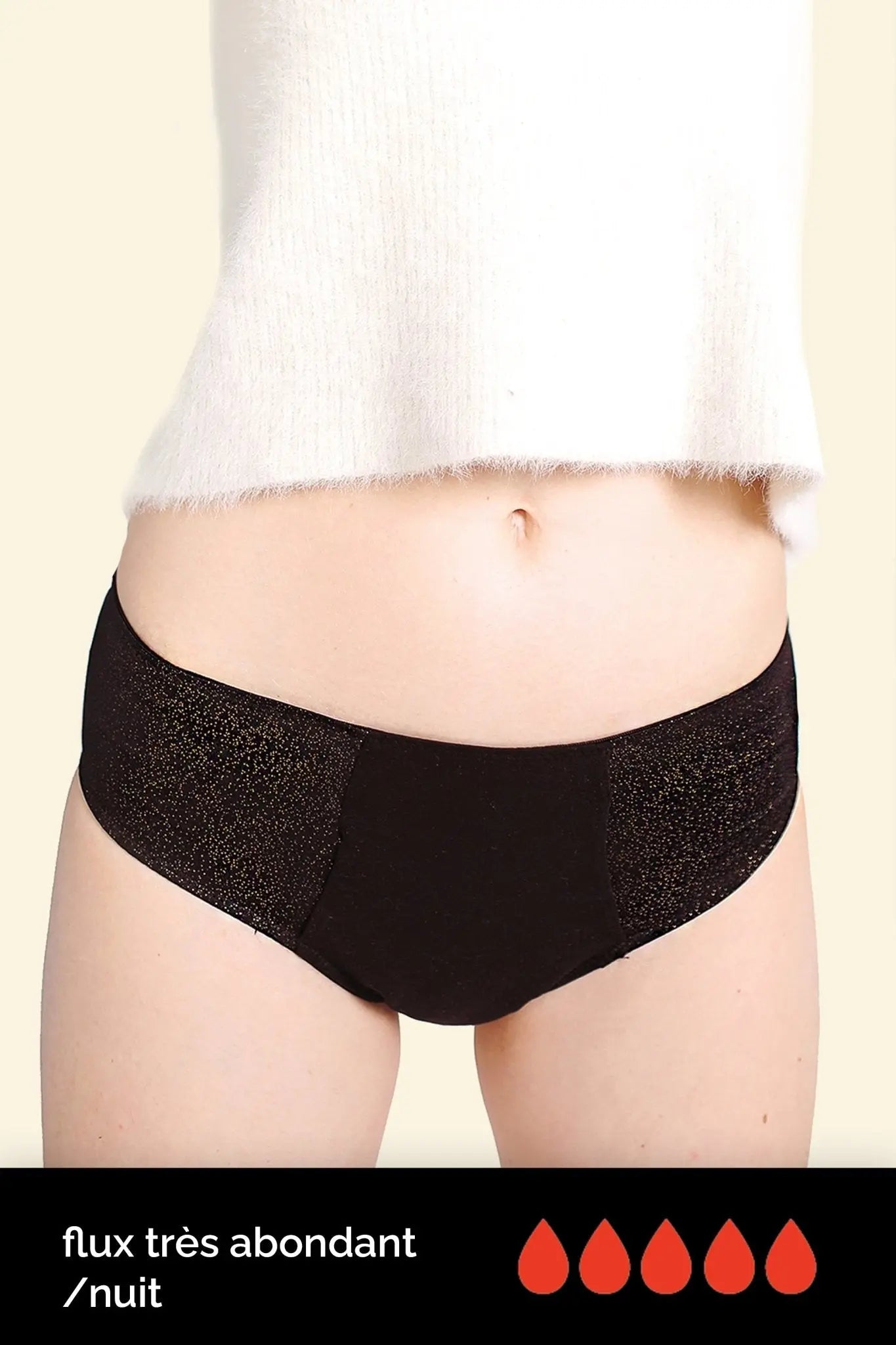 GABY NUIT culotte menstruelle pour flux hémorragique ou très abondant de la marque Blooming