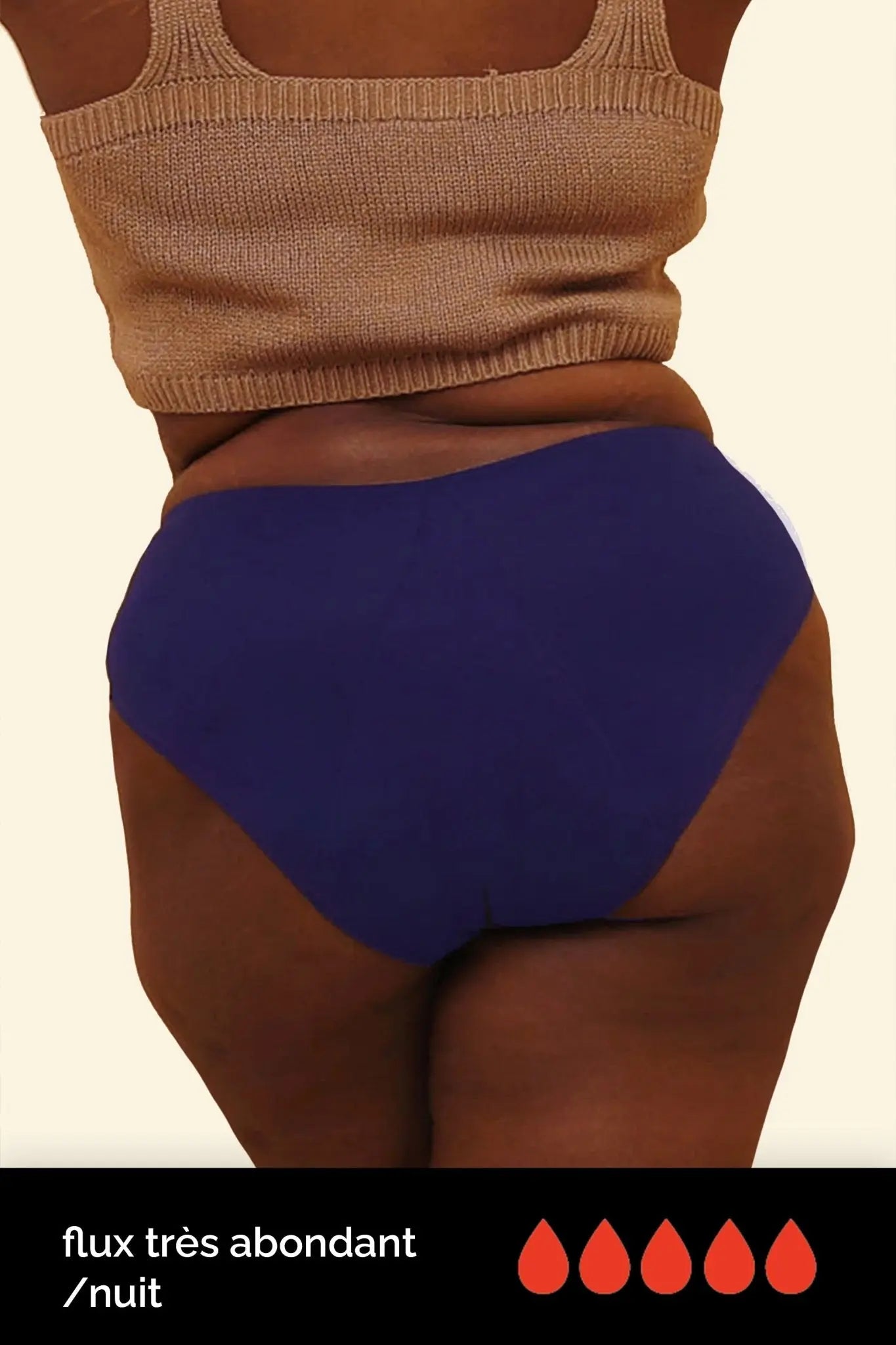 Lune Nuit Bleue - culotte menstruelle pour flux abondant soldes Blooming