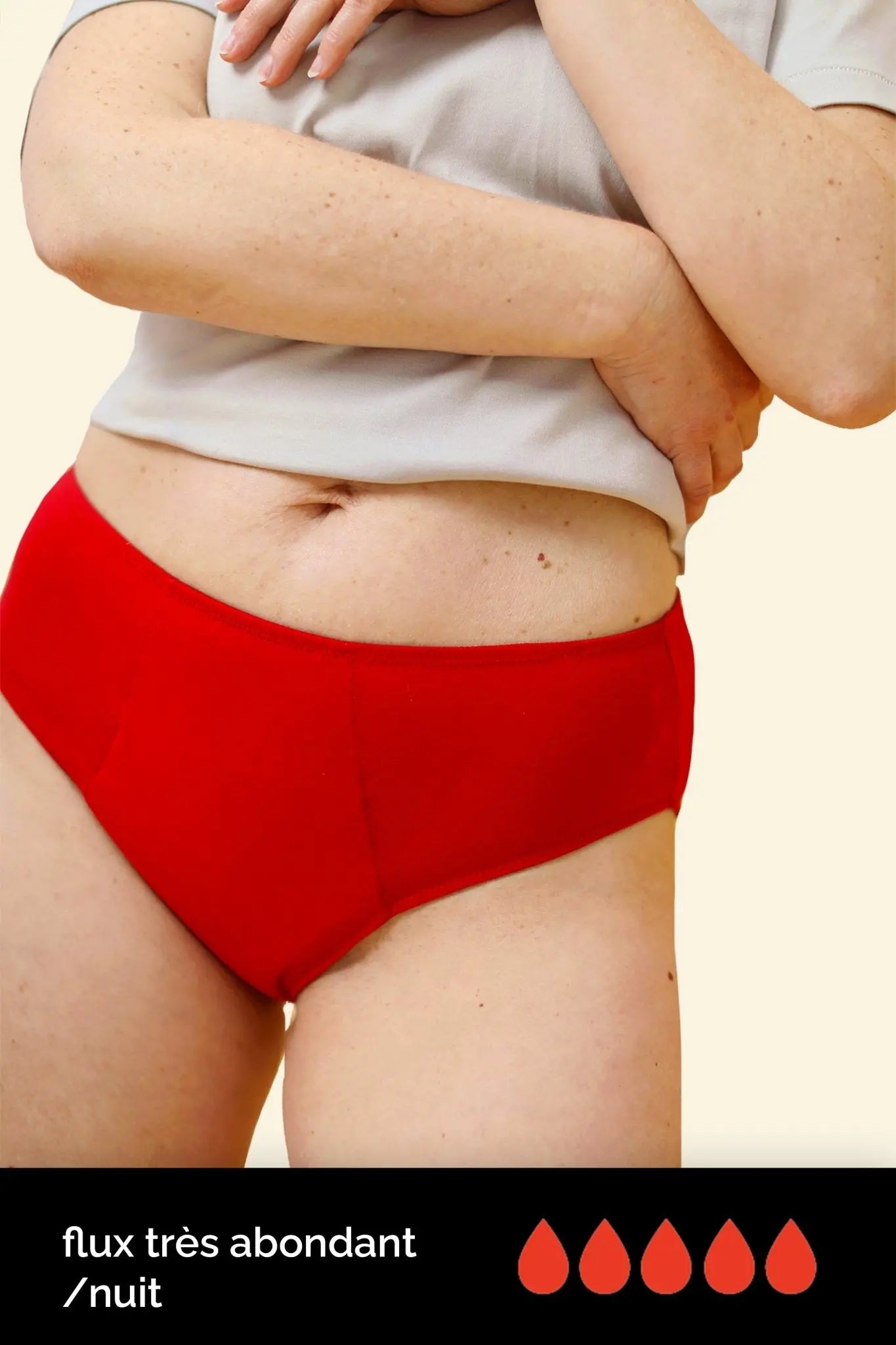 Lune Nuit Rouge - Meilleure culotte menstruelle pour flux très abondant marque Blooming