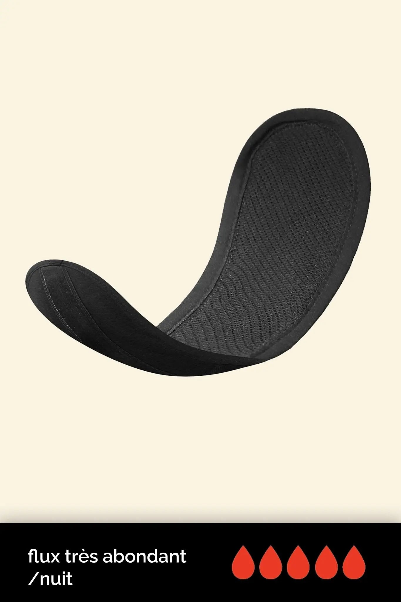 Serviette hygiénique lavable spéciale flux TRES abondant et spéciale NUIT BLOOMING technologie FLUTEX