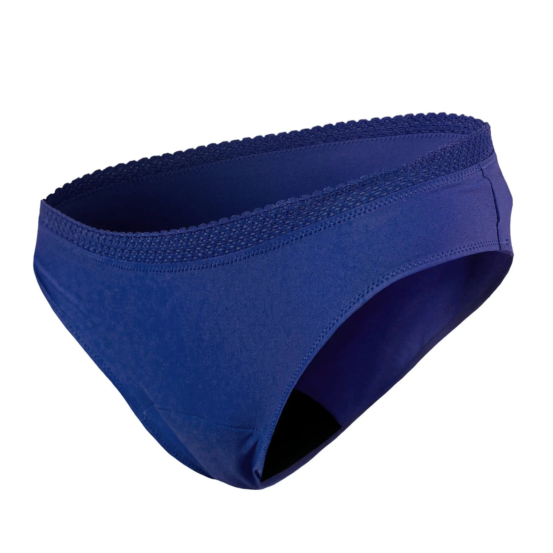 Super Marie Bleu Marine Culotte Menstruelle en coton et dentelle - Blooming_Rocks - 2