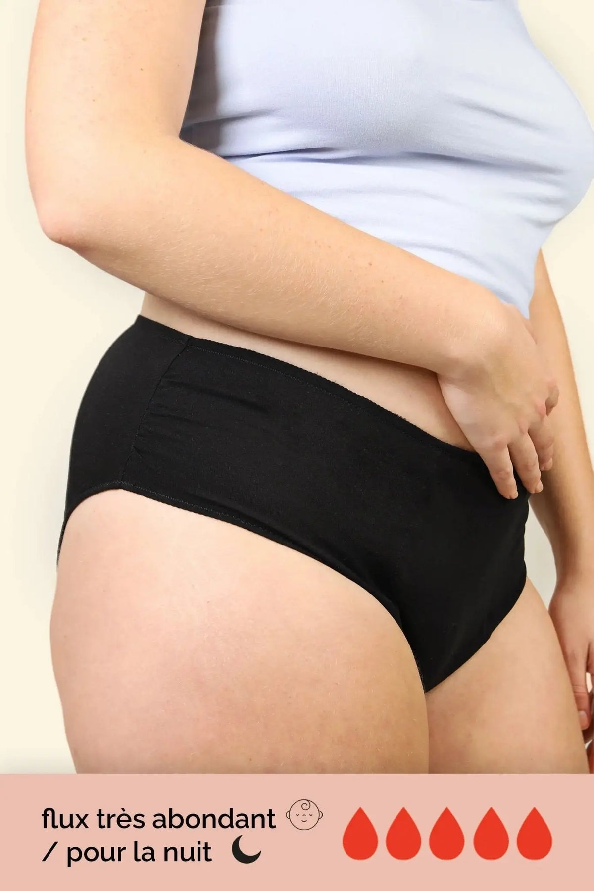 Orlane Noire - Culotte Menstruelle Post Partum BLOOMING  meilleure culotte de règles