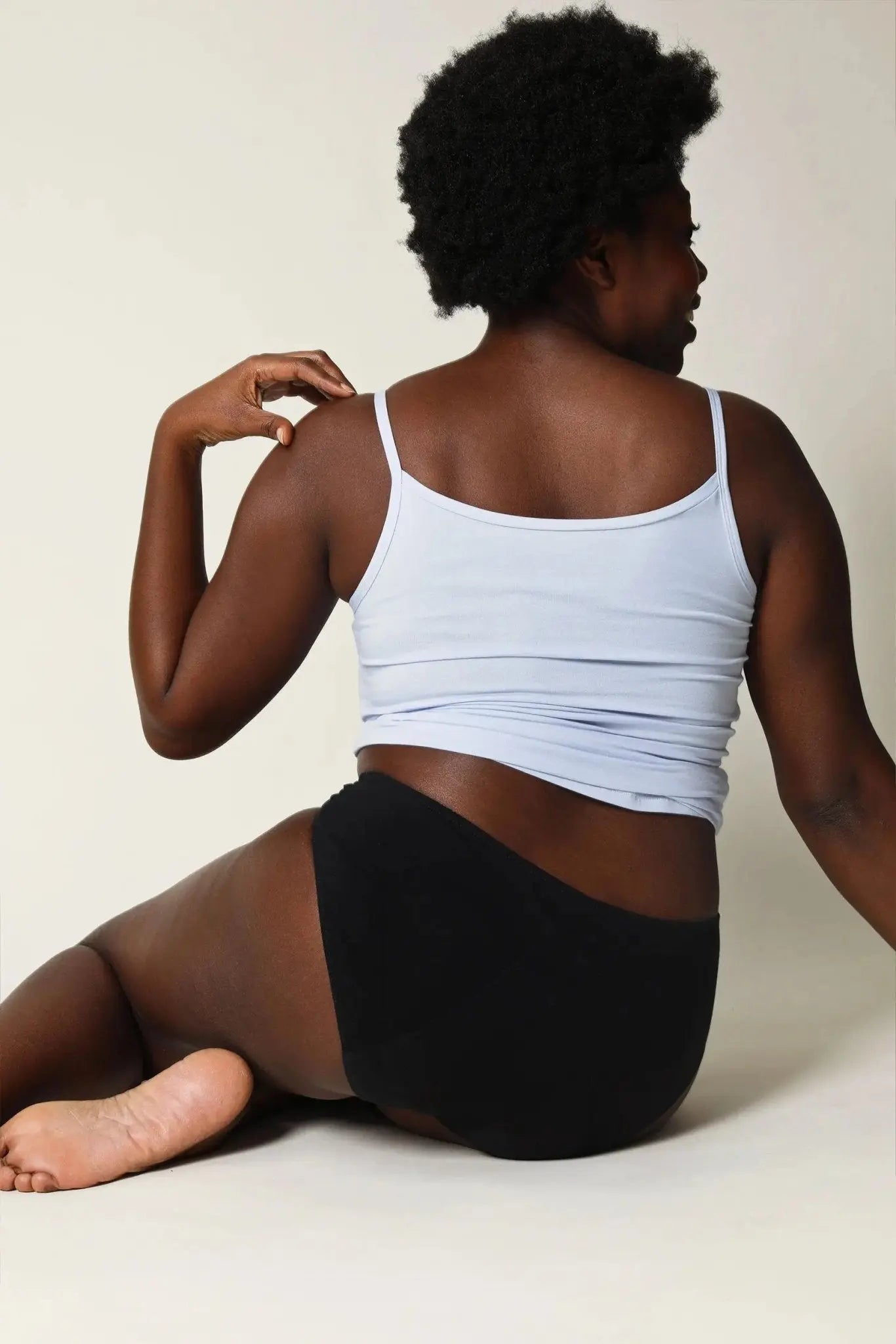 Orlane Noire - culotte menstruelle pour les jours de flux abondants et Post Partum Grossesse BLOOMING