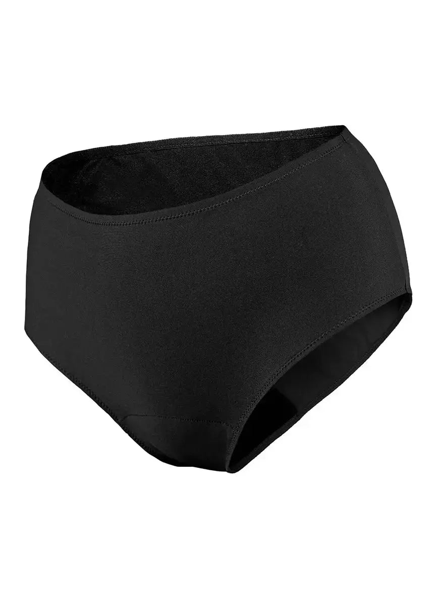 Super Clara Noir Culotte menstruelle taille haute en polyamide - Blooming_Rocks - 2