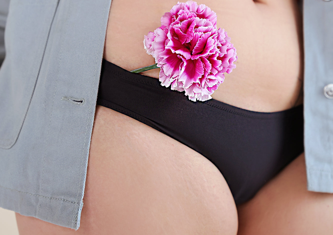 Emma noire- culotte menstruelle flux moyen Blooming